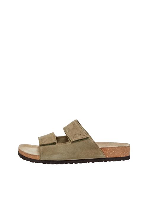 SELECTED Pantoletter 'Bastian'  khaki