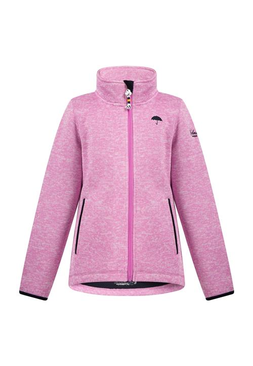 Schmuddelwedda Fleecejakke  lys pink / sort / naturhvid