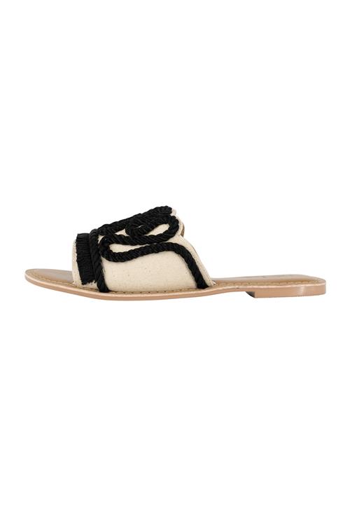 IZIA Pantoletter  beige / sort