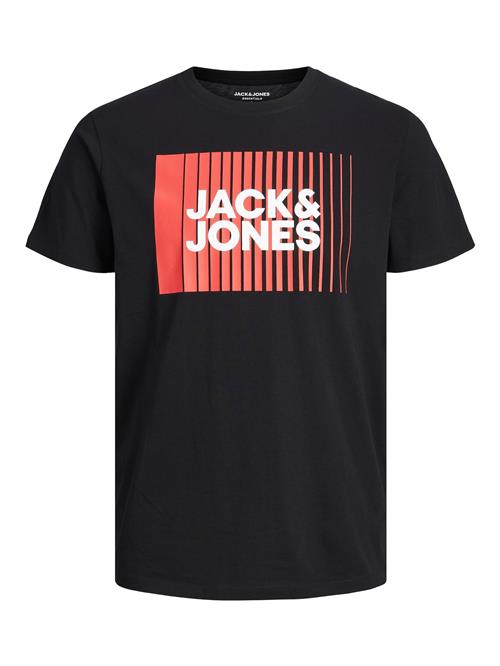 JACK & JONES Bluser & t-shirts  rød / sort / hvid