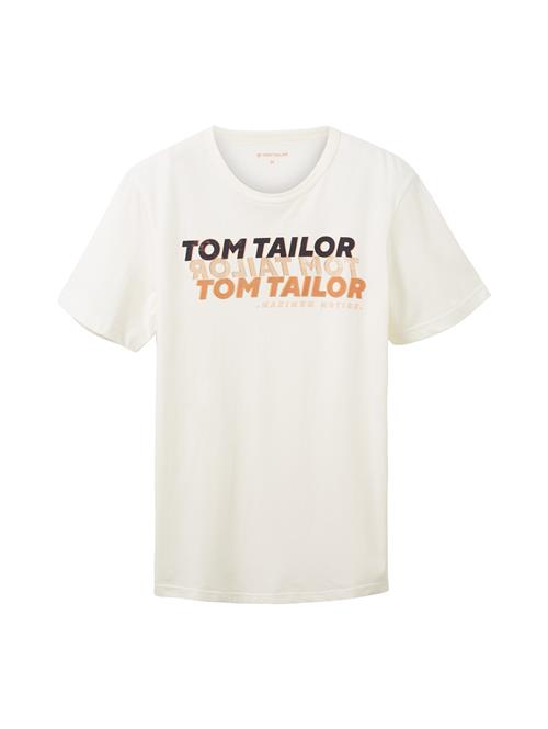 TOM TAILOR Bluser & t-shirts  sand / orange / sort / offwhite