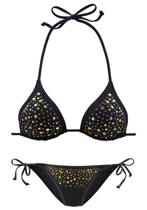 JETTE Bikini  guld / sort