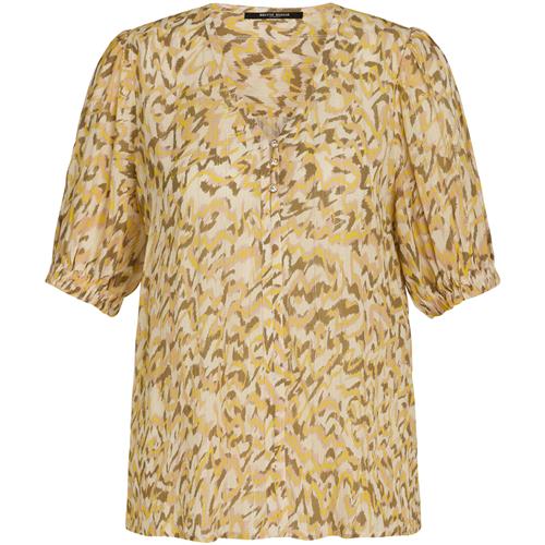 Se BRUUNS BAZAAR Bluse 'Hassel'  honning / lysegul / oliven / abrikos ved About You