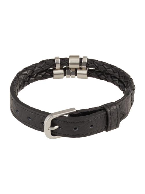 FOSSIL Armbånd  sort / sølv