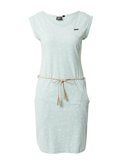 WLD Kjole 'ALL THAT SHE WANTS'  pastelgrøn / hvid