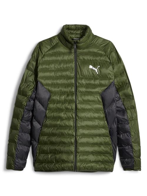 PUMA Sportsjakke  mørkegrøn / sort / hvid