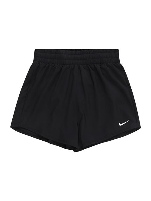 NIKE Sportsbukser 'One'  sort / hvid