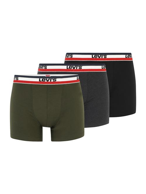LEVI'S ® Boksershorts  mørkegrå / khaki / rød / sort / hvid