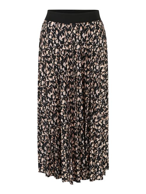 VILA Nederdel 'Nitban'  creme / lysebeige / brun / sort