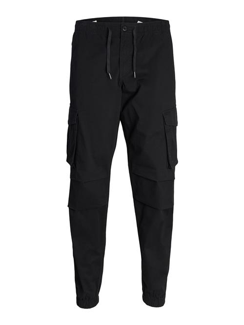 JACK & JONES Cargobukser 'JPSTKane JJNoah'  sort / offwhite