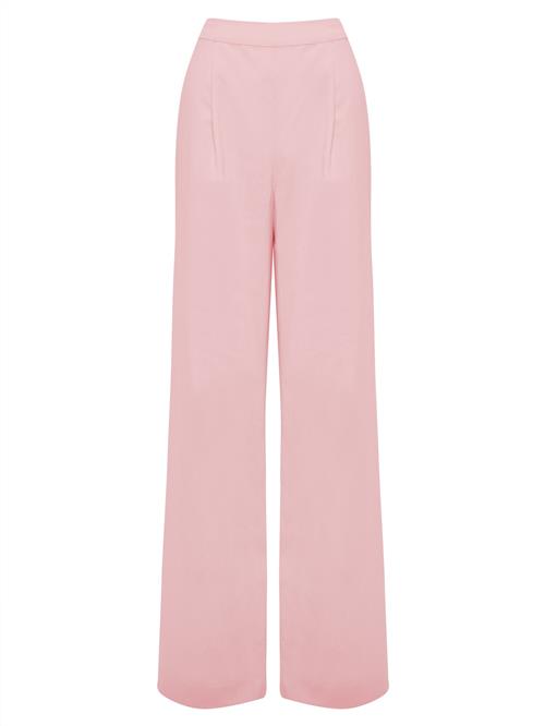 Tussah Bukser med lægfolder 'DREW'  pink