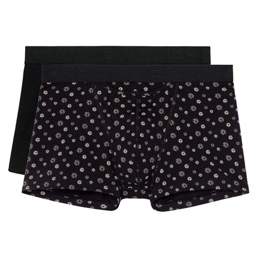 HOM Boksershorts  sort / hvid