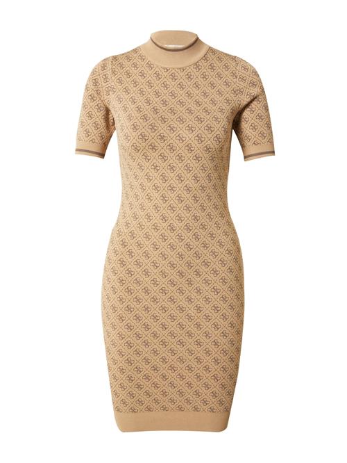 GUESS Strikkjole 'Lise'  lysebrun / mørkebrun