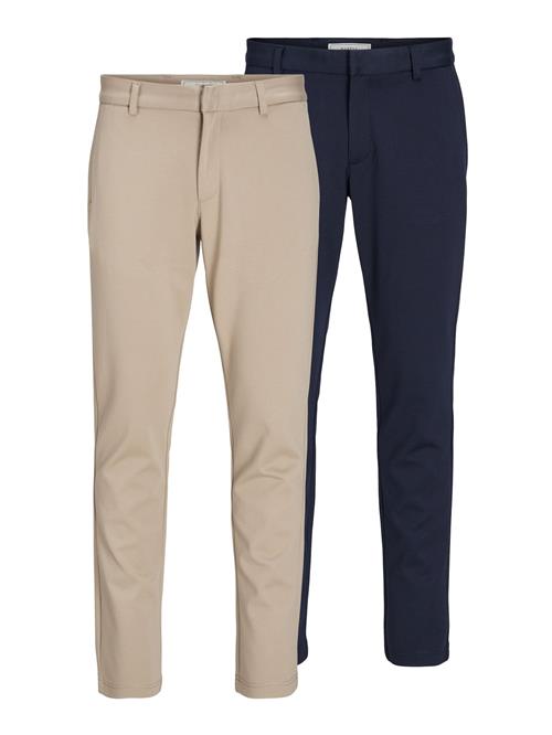 JACK & JONES Lærredsbukser 'JJWinston'  beige / mørkeblå