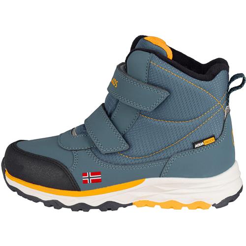 TROLLKIDS Boots 'Hafjell'  dueblå / lemon / brandrød / sort