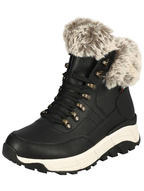 Se Rieker Snørestøvletter  sort ved About You