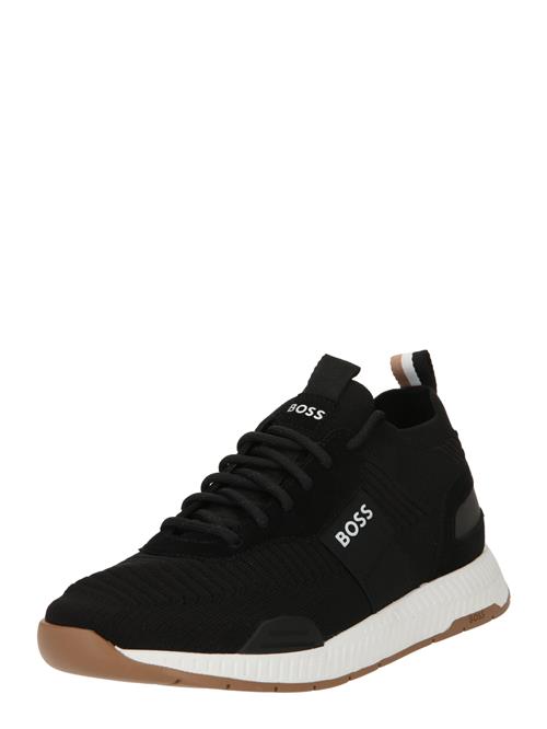 Se BOSS Sneaker low 'Titanium'  lysebeige / sort / hvid hos About You