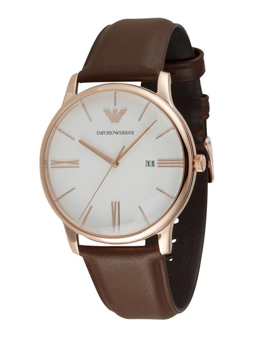 Emporio Armani Analogt ur  brun / rosé / hvid