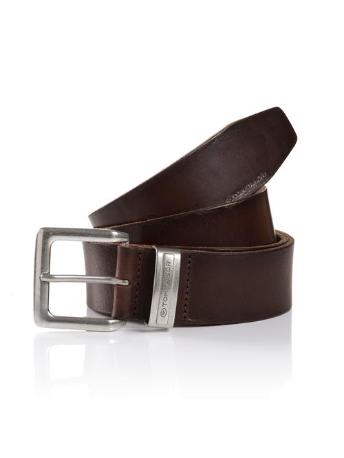 TOM TAILOR Bælte ' JACOB'  mørkebrun