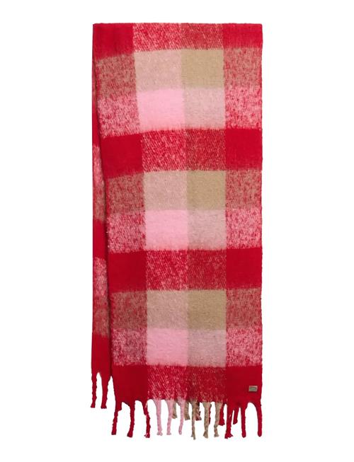 Check Patterned Scarf Superdry Red