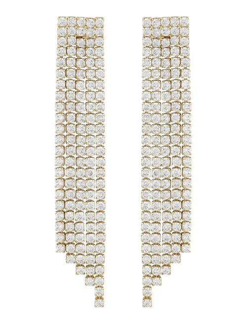 Siri Big St Tassle Ear G/Clear - SNÖ Of Sweden Gold