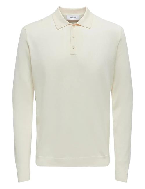 Onswyler Life Reg 14 Ls Polo Knit Noos ONLY & SONS White