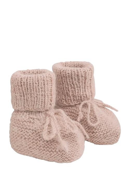 Footies Alpaca Wool Knit Huttelihut Pink