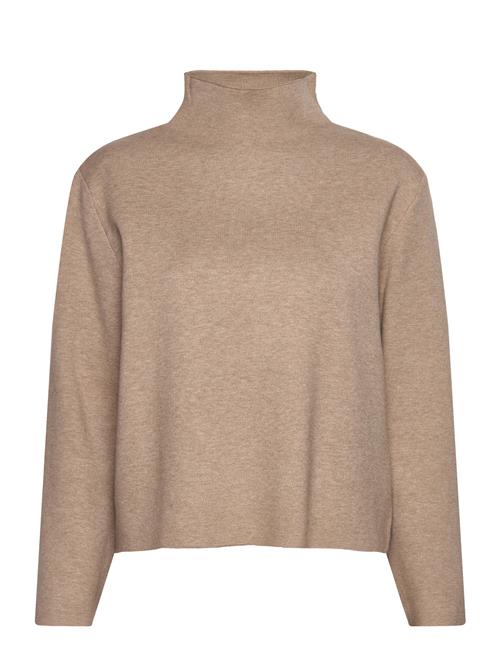 Mslupi High Neck Knit Pullover Minus Beige
