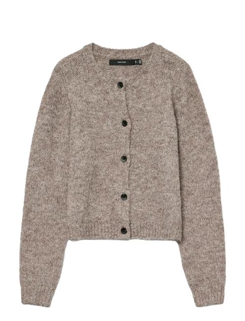 Vmnovah Ls O-Neck Button Cardi Ga Noos Vero Moda Beige