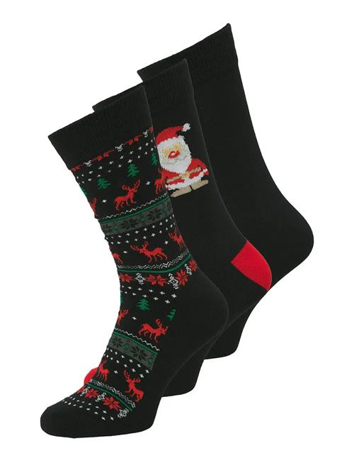 Jack & Jones Jacxmas Reindeer Socks Giftbox Jnr Jack & J S Black