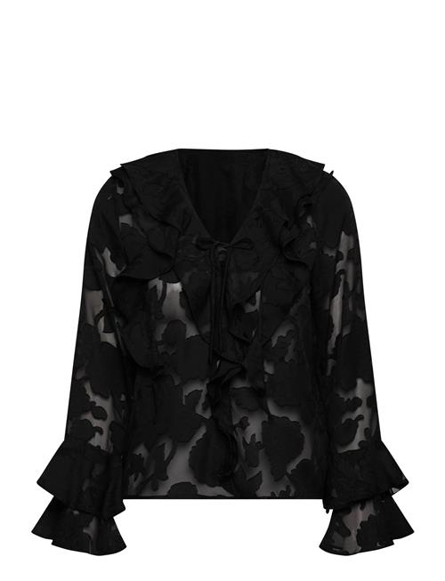 Floretta Blouse A-View Black