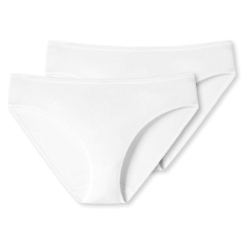Schiesser Trusser 2P 95-5 Organic Tai Hvid bomuld XX-Large Dame