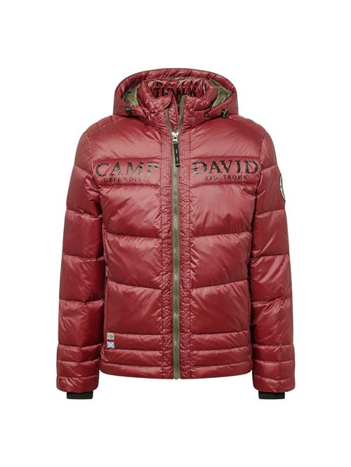 CAMP DAVID Vinterjakke  burgunder / sort / hvid