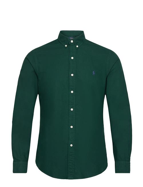 Slim Fit Garment-Dyed Oxford Shirt Polo Ralph Lauren Green