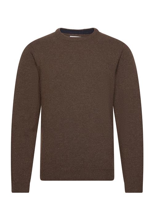Cfkarl Lambswool Crew Neck Kni Casual Friday Brown
