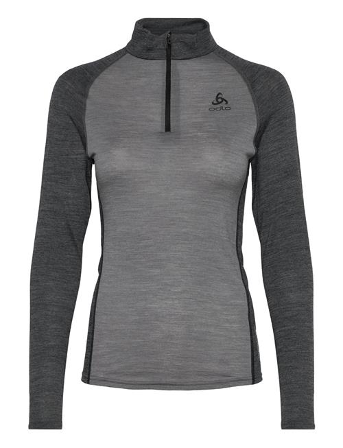 Odlo W Bl Top Turtle Neck L/S Half Zip Natural Odlo Grey