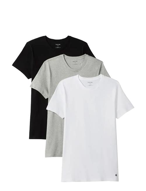 S/S Crew Neck 3Pk Calvin Klein Patterned