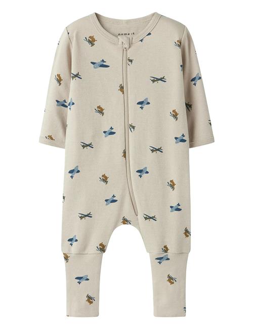 Nbmnightsuit Zip Ff Airplane Noos Name It Beige
