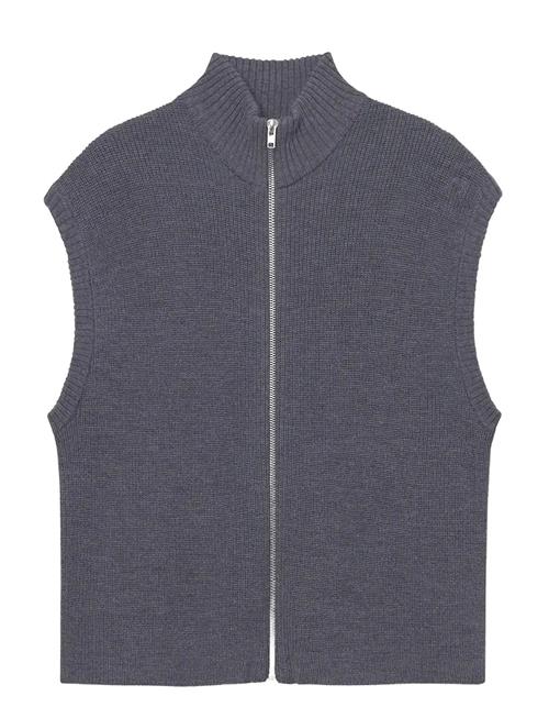 Wool Zip Vest Oslo Rethinkit Studios Grey