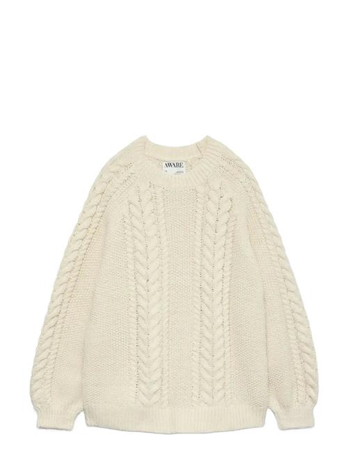 Awtoa Ls O-Neck Knit Noos Vero Moda Cream