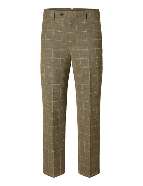 Slhrelaxed-Oasis Sun Chk Trs Selected Brown