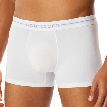 Schiesser 2P Cotton Flex Trunks Hvid bomuld 3XL Herre