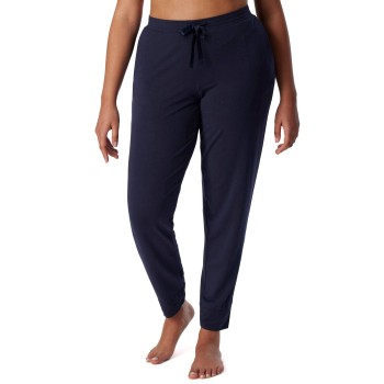 Schiesser Mix and Relax Long Cuffs Pants Blå bomuld Large Dame
