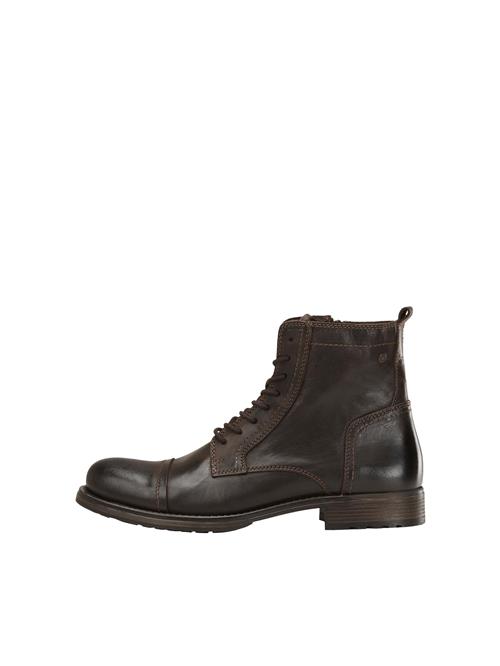 JACK & JONES Snørestøvler 'Russel'  kastaniebrun