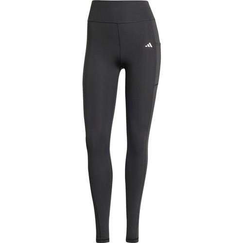 ADIDAS PERFORMANCE Sportsbukser 'Optime Full-Length'  sort / hvid