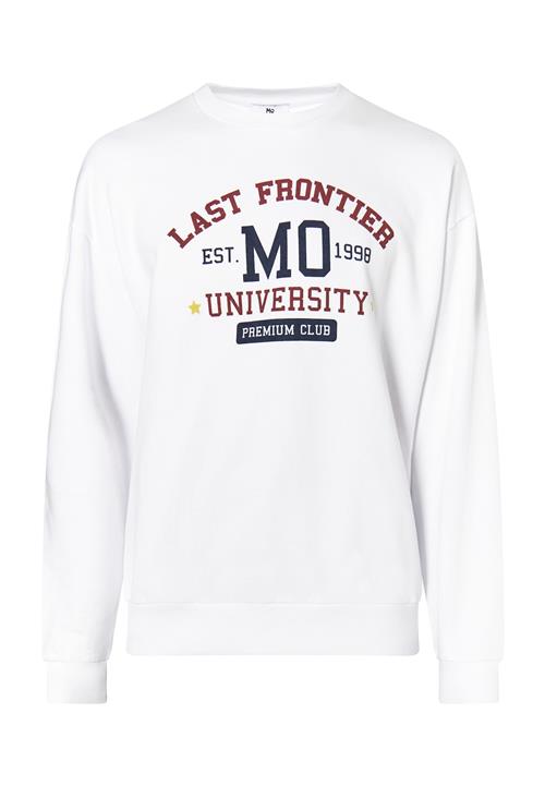 MO Sweatshirt 'Mimo'  blå / mørkerød / hvid