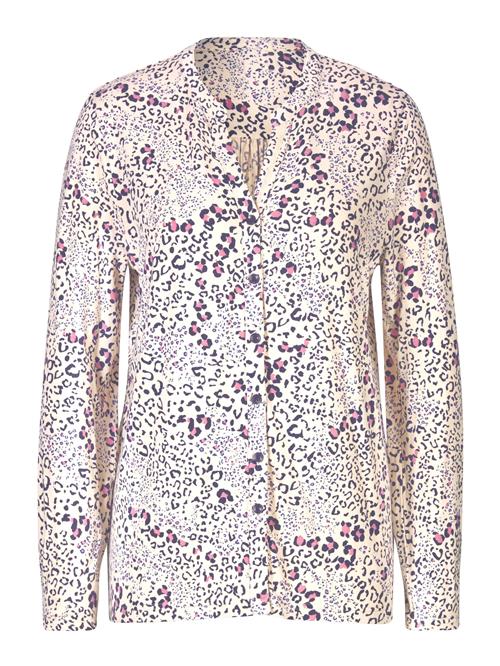 heine Bluse  lilla / brombær / hvid