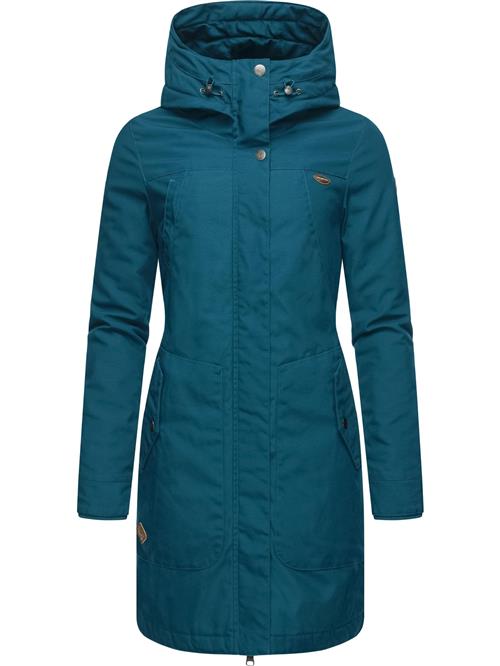 Ragwear Vinterfrakke 'Jannisa'  brun / mørkegrøn / sort / hvid