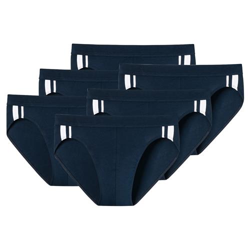 SCHIESSER Slip  mørkeblå / hvid