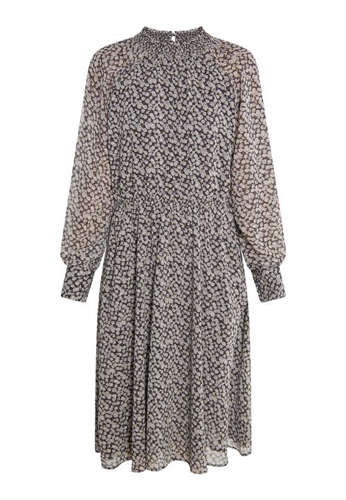 DreiMaster Vintage Kjole  mørkebeige / guld / sort